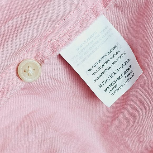 Madewell Pink Fleur Bow-Back Midi Apron Dress Sundress Button Hip Pockets, 2 - Picture 11 of 11